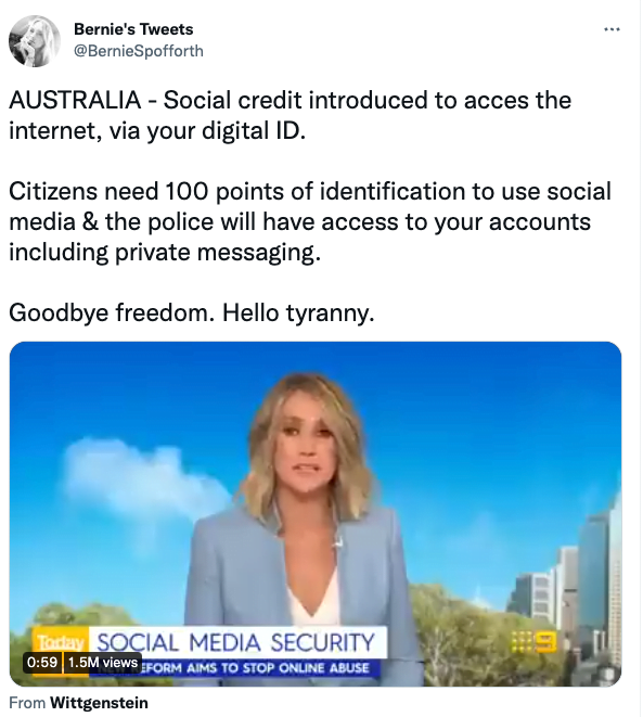 Australia did not enact a social credit system