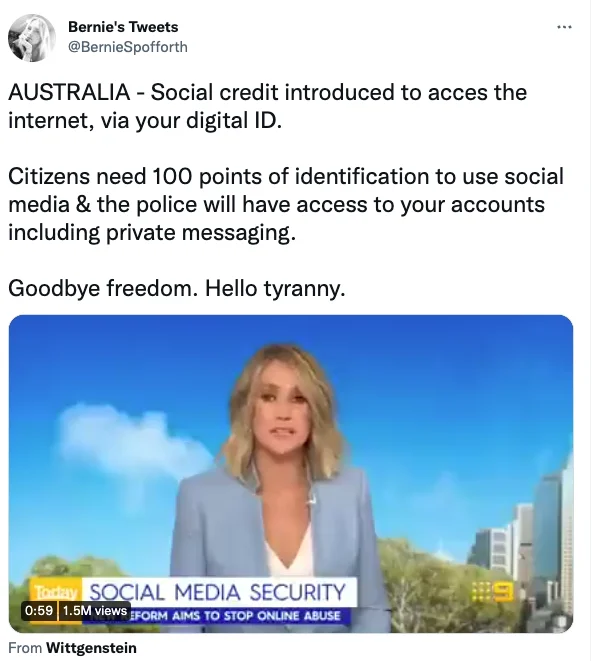 Australia did not enact a social credit system