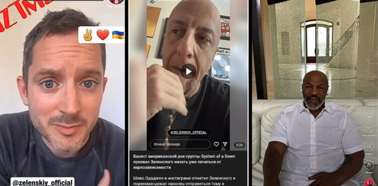 Appeals to Zelenskyy from American celebrities are Russian manipulation