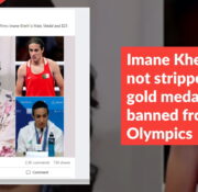 Imane Khelif was not stripped of her gold medal or banned from the Olympics