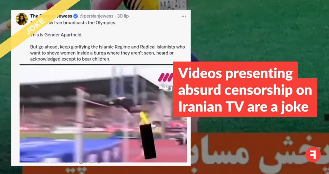 Videos presenting absurd censorship on Iranian TV are a joke