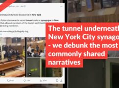 The tunnel underneath the New York City synagogue – we debunk the most commonly shared narratives