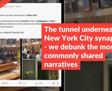 The tunnel underneath the New York City synagogue – we debunk the most commonly shared narratives