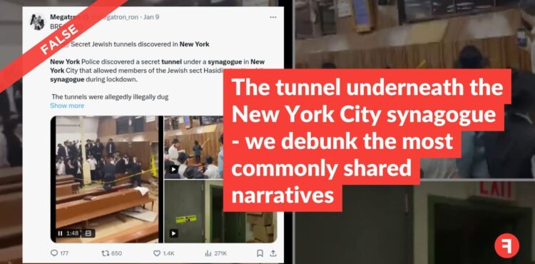 The tunnel underneath the New York City synagogue – we debunk the most commonly shared narratives