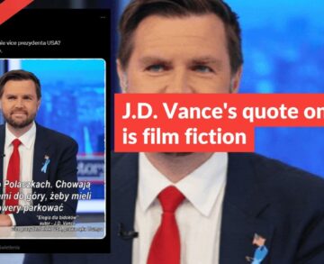 J.D. Vance’s quote on Poles is film fiction