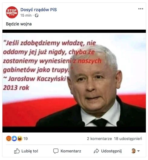 Jeśli zdobędziemy władzę jarosław kaczyński