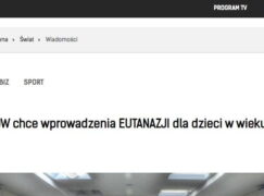 84 procent pediatrów w Holandii chce eutanazji dla dzieci?