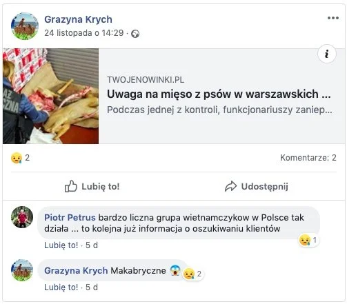 warszawskie bary mięso z psów