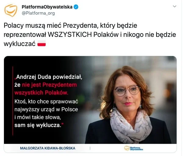 Andrzej Duda powiedział, że nie jest prezydentem wszystkich polaków