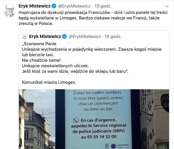 Eryk Mistewicz Twitter
