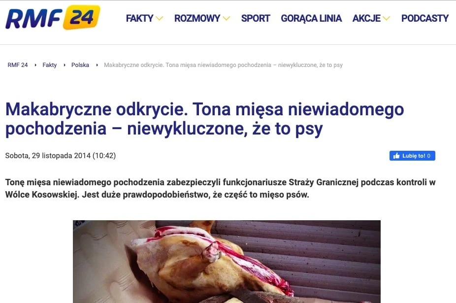 warszawskie bary mięso z psów