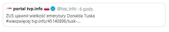 Donald Tusk emerytura
