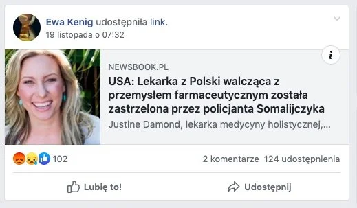 lekarka zastrzelona