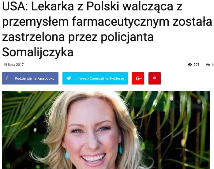 lekarka zastrzelona