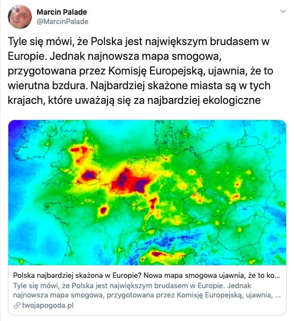 Marcin Palade - Nowa mapa smogowa