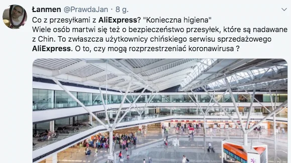 Koronawirus AliExpress