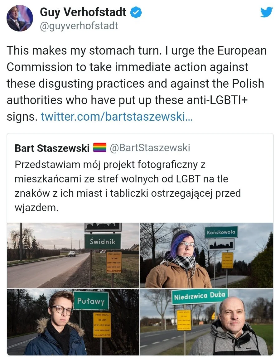 Guy Verhofstadt LGBT Free Zones