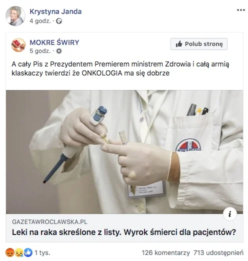 Leki na raka skreślone z listy