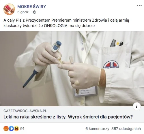 Leki na raka skreślone z listy