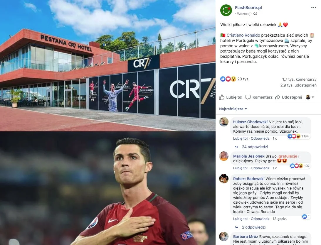 Ronaldo - Szpitale
