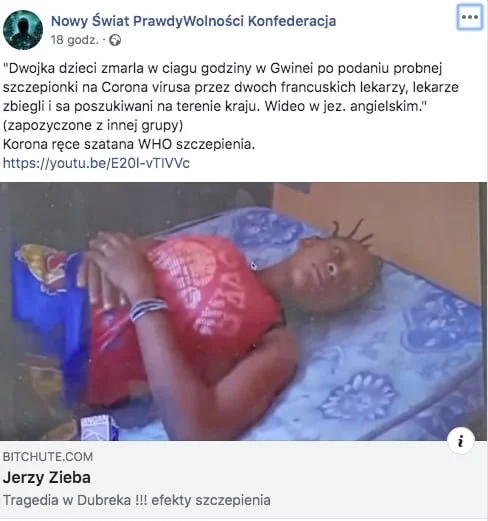 dwójka dzieci zmarła w Gwinei
