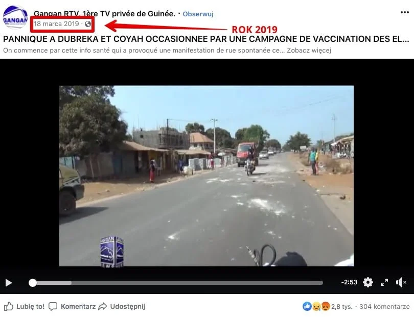 Gangan RTV - dwójka dzieci zmarła w Gwinei
