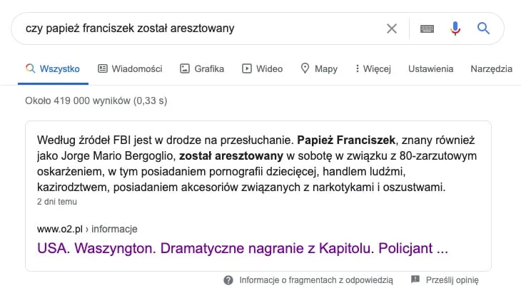 czy papież franciszek został aresztowany