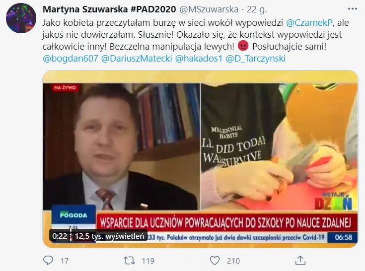 zwłaszcza wśród dziewcząt / czarnek