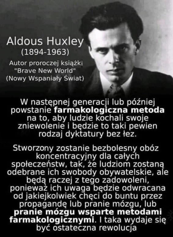 Aldous Huxley ostateczna rewolucja