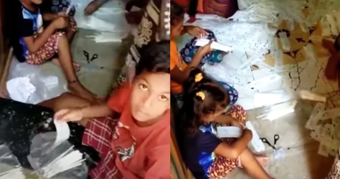 Czy na nagraniu z Indii dzieci przygotowują zestawy do testów na COVID-19? Sprawdzamy