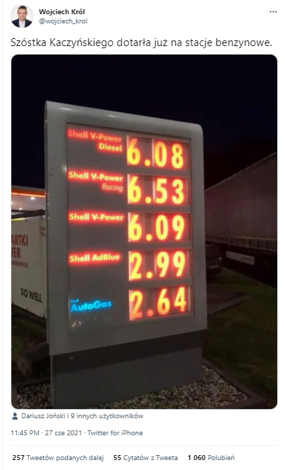 ceny paliw w Polsce