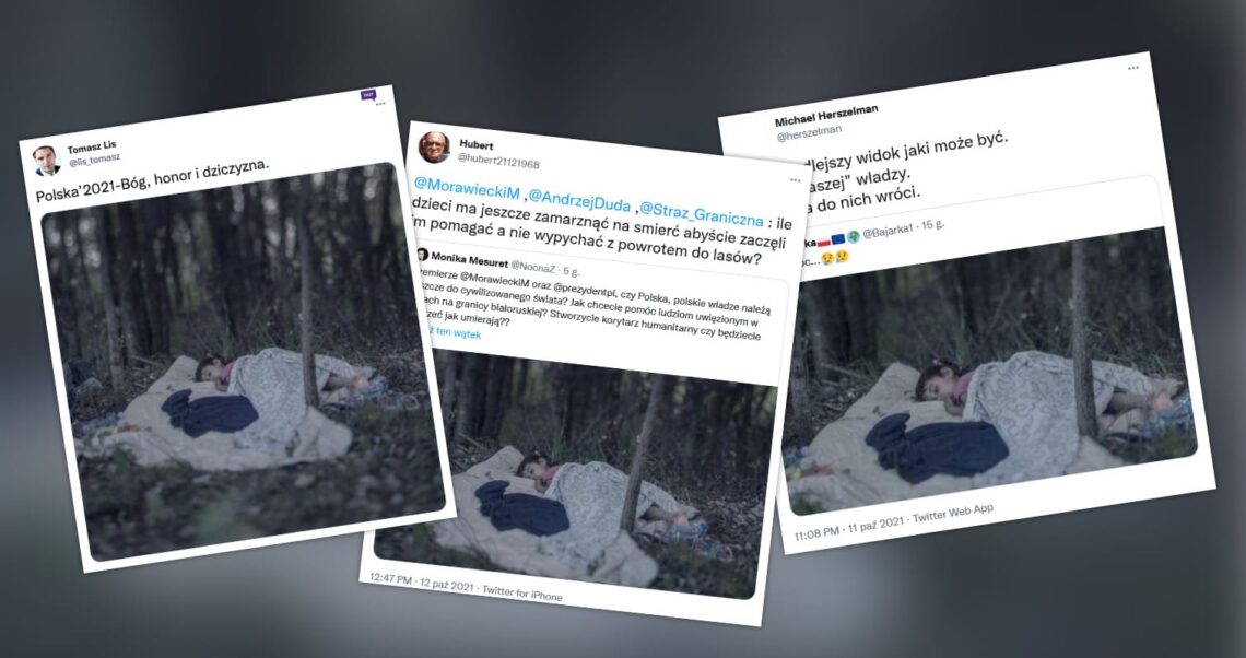 Dziecko śpiące w polskim lesie? Nie, to zdjęcie z Serbii z 2015 roku