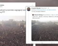 Protesty antyszczepionkowców w Wiedniu? Koncert Metalliki w 1991 w Moskwie? Ani jedno, ani drugie