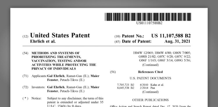 Krążący w sieci patent US 11,107,588 B2, nie jest związany z firmą Pfizer