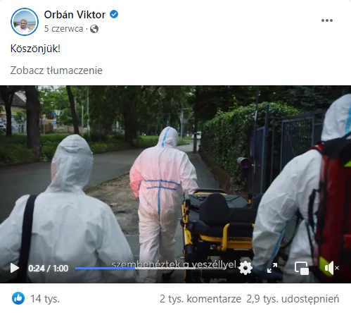 Fałszywe media straszą wyreżyserowanymi filmami z COVID-19? Wyjaśniamy