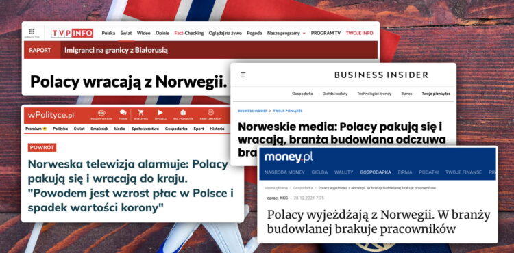 Nie, liczba Polaków w Norwegii nie zmniejsza się