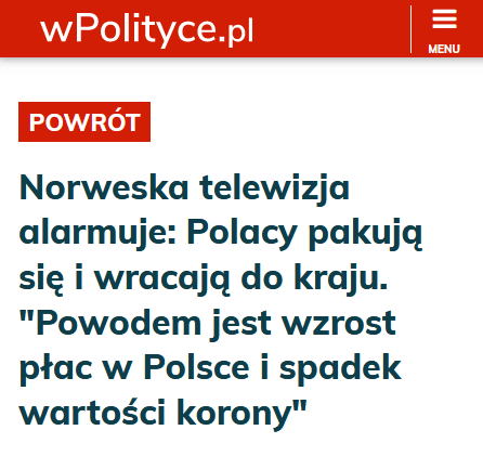 Powrót Polaków z Norwegii