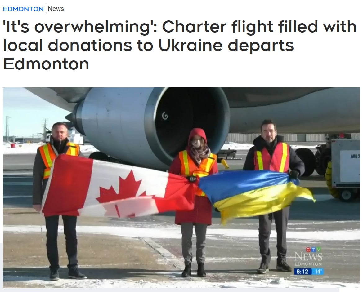 Pomoc dla Ukrainy z Edmonton