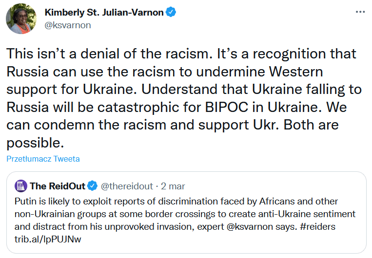 Kimberly St. Julian-Varnon o rasizmie