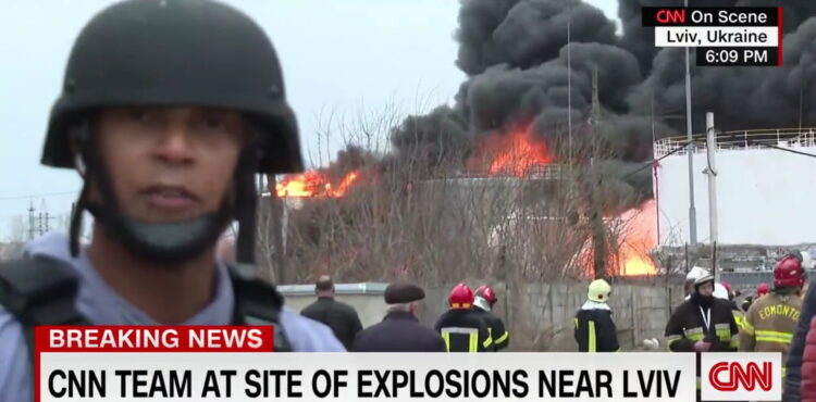 CNN pokazało wybuch w Edmonton, zamiast ataku we Lwowie? To teoria spiskowa