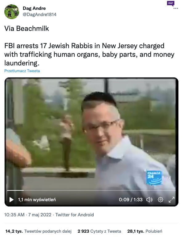 FBI Zatrzymało rabinów