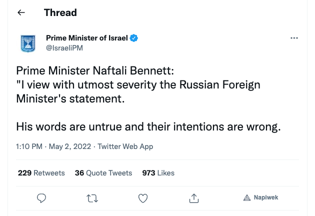 Twit premiera Izraela