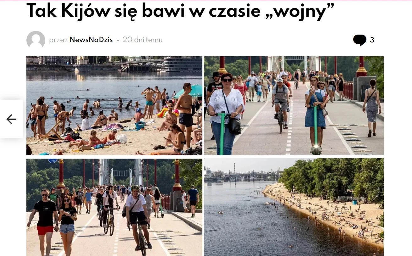 Przykład rosyjskiej propagandy w Polsce