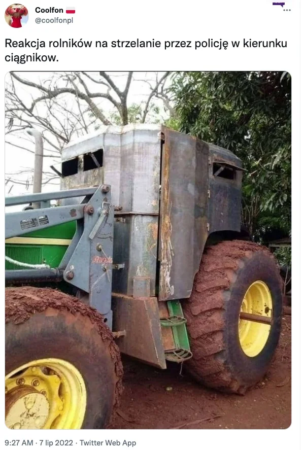 Uzbrojony traktor 