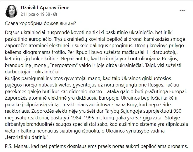 Rosyjskie narracje oskarżają Ukraińców o ostrzał obiektów cywilnych