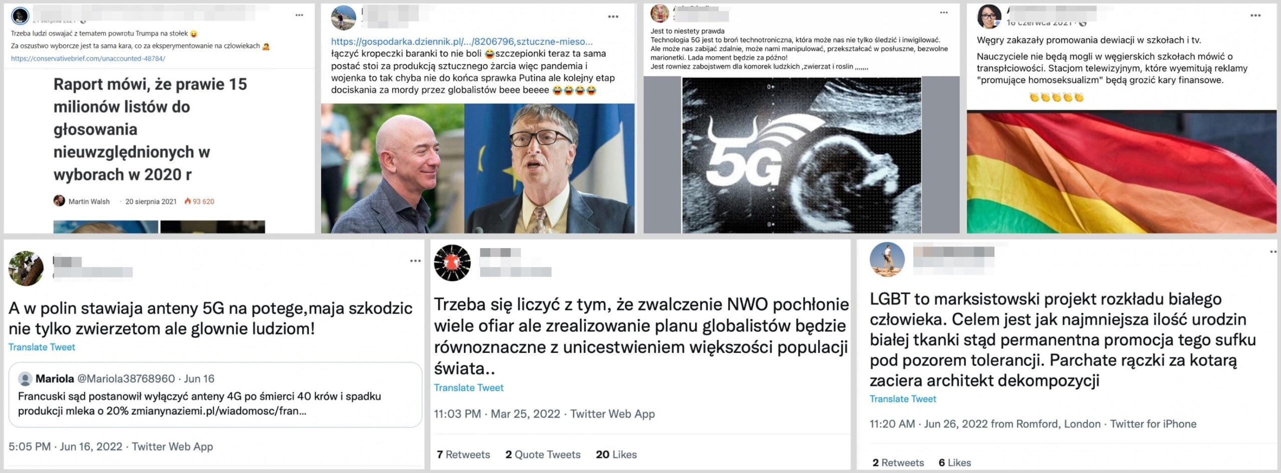 Ruch antyszczepionkowy, a propaganda prorosyjska w mediach społecznościowych. Raport