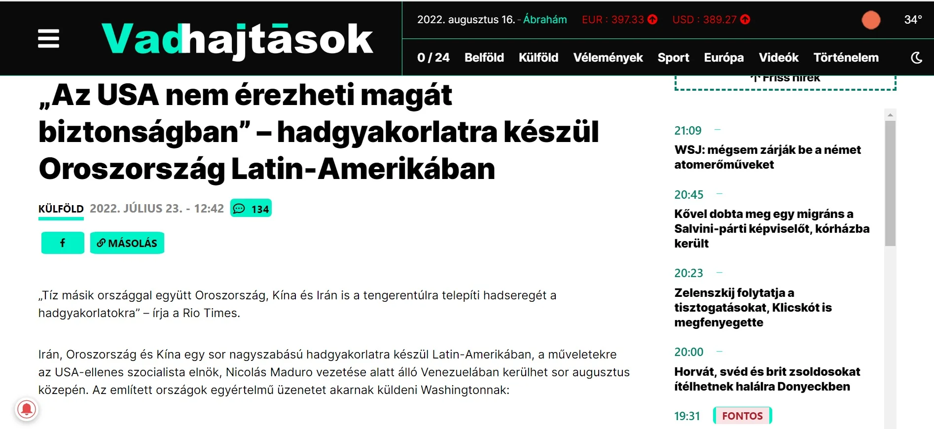 Rosyjskie narracje o rzekomych ćwiczeniach Rosji i Chin; Źródło: