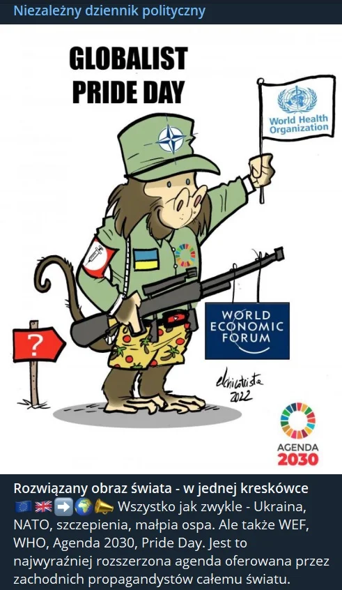 Rosyjska dezinformacja włącza do narracji o wojnie w Ukrainie elementy teorii spiskowych