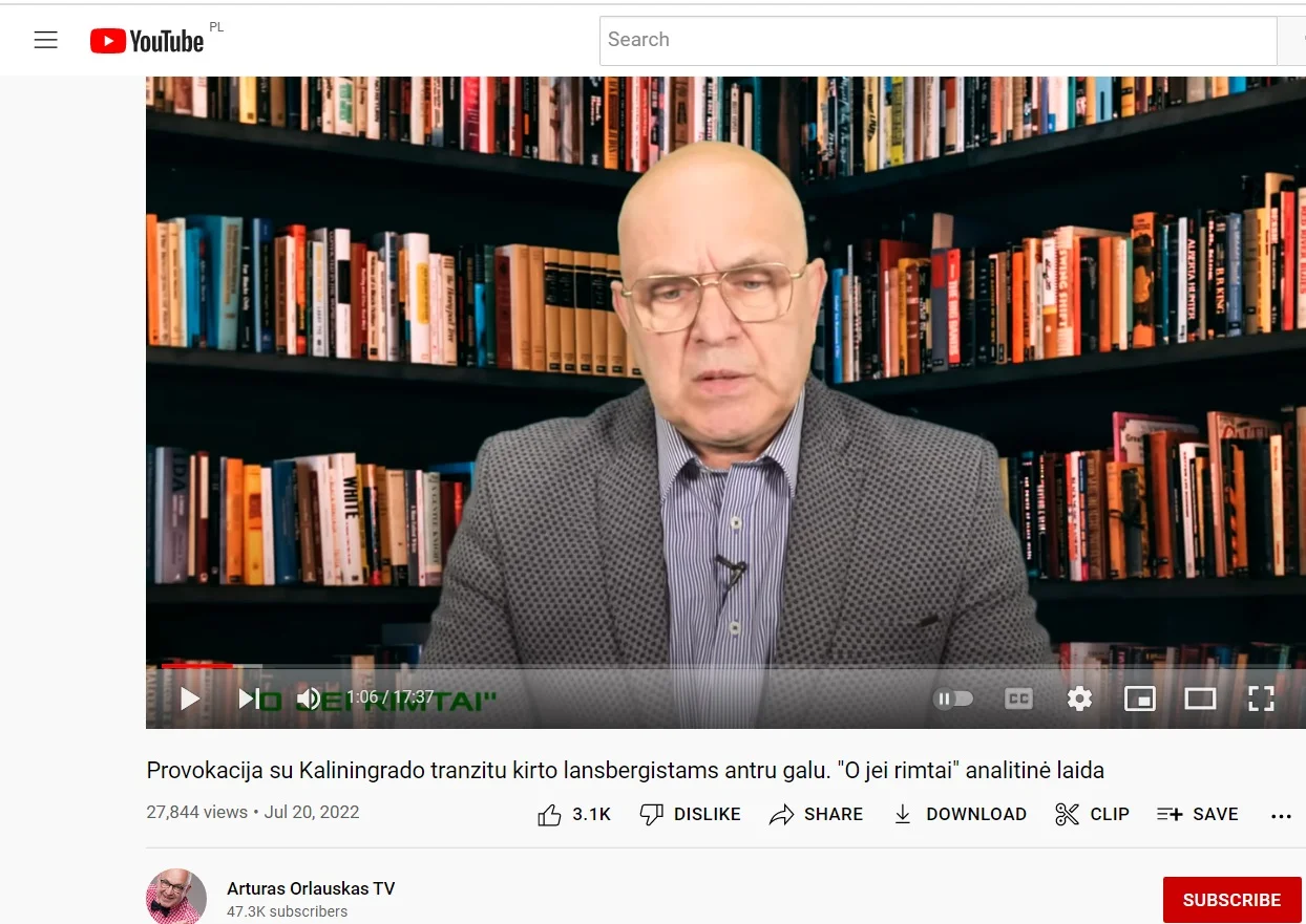 Rosyjskie narracje oskarżają Litwę o próby czerpania korzyści z wojny
