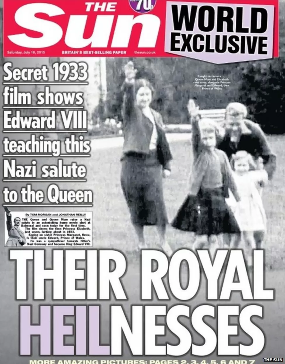 The Sun about Nazi salute